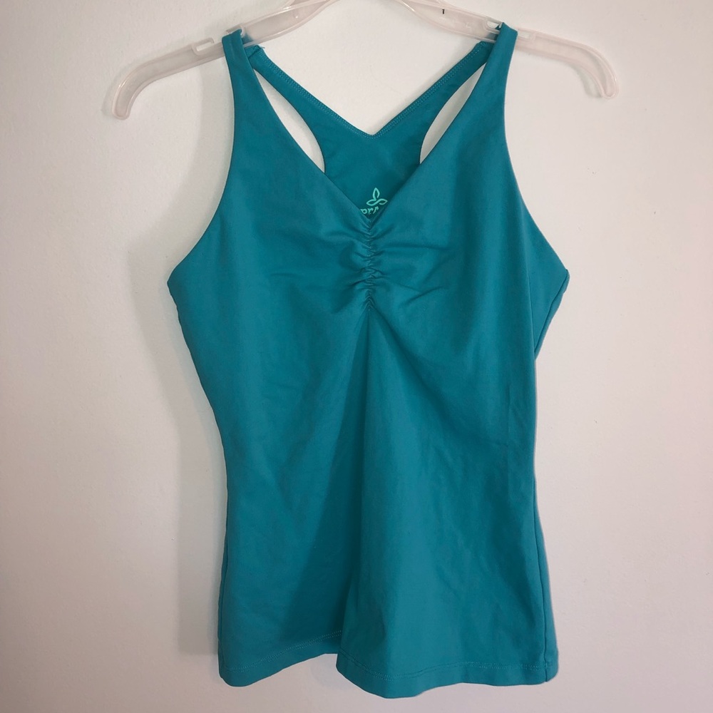 Prana Teal Racerback Tank Top